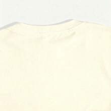 G Studio Women's Oversized T-Shirt Kawaii Pig Glasses With Popcorn Slogan "Eat Well Travel Often" Colorful Print Short Sleeve Casual - T01-自然 - 查看 3