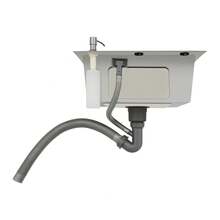 YUNRUX Stainless Steel Built-In Kitchen Sink, Various Models, Drain Fitting - Silver - View 6