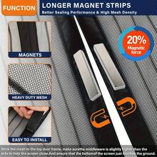 1pc Magnetic Mosquito Net Door Curtain,Automatic Closing,Breathable Insect Protection,Easy Installation,Perfect For Living Room, Bedroom, Garage - Mosquito Curtain - View 4