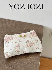 Dompet Koin Kecil Motif Bunga Anime Desain Niche Gaya Jepang & Korea, Aksesori Gantung yang Segar & Lucu, Tas Modis yang Dapat Dipersonalisasi - Putih - View 2