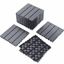 44 Pieces Of Interlocking Plastic Outdoor Flooring, Backyard Flooring.Outdoor Patio.Outdoor Walkway.Outdoor Floor Tiles.Waterproof Flooring.Outdoor Deck Tiles.Easy To Install, Sturdy PP Material, Suitable For Swimming Pools, Gardens. - Grey - View 10