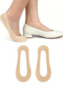 2/4/5/6/10/20 Pairs Women's Ultra Low Cut Invisible Socks, Non-Slip Nylon Foot Socks, Suitable For Flats, Loafers, High Heels, Daily Wear - Multicolor - View 8