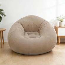 Inflatable Sofa Beanbag Inflatable Recliner Inflatable Couch Folding Portable Inflatable Chair Living Room Bedroom Balcony Reading Room - Multicolor - View 2