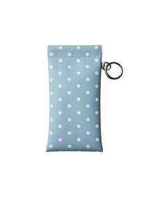 Portable Polka Dot Auto-Closing Glasses Case With Cloth Bag And Clip Hanging Storage Bag, Fashion Protective Glasses/Glasses Pouch, Auto-Closing Storage Box (1pc) - Multicolor - View 9