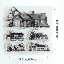 Clear Silicone Stamps Vintage Floral Background Scenery & Country Manor Bird Flower Patterns For DIY Junk Journal Scrapbook & Photo Album Crafts - Nature - View 12