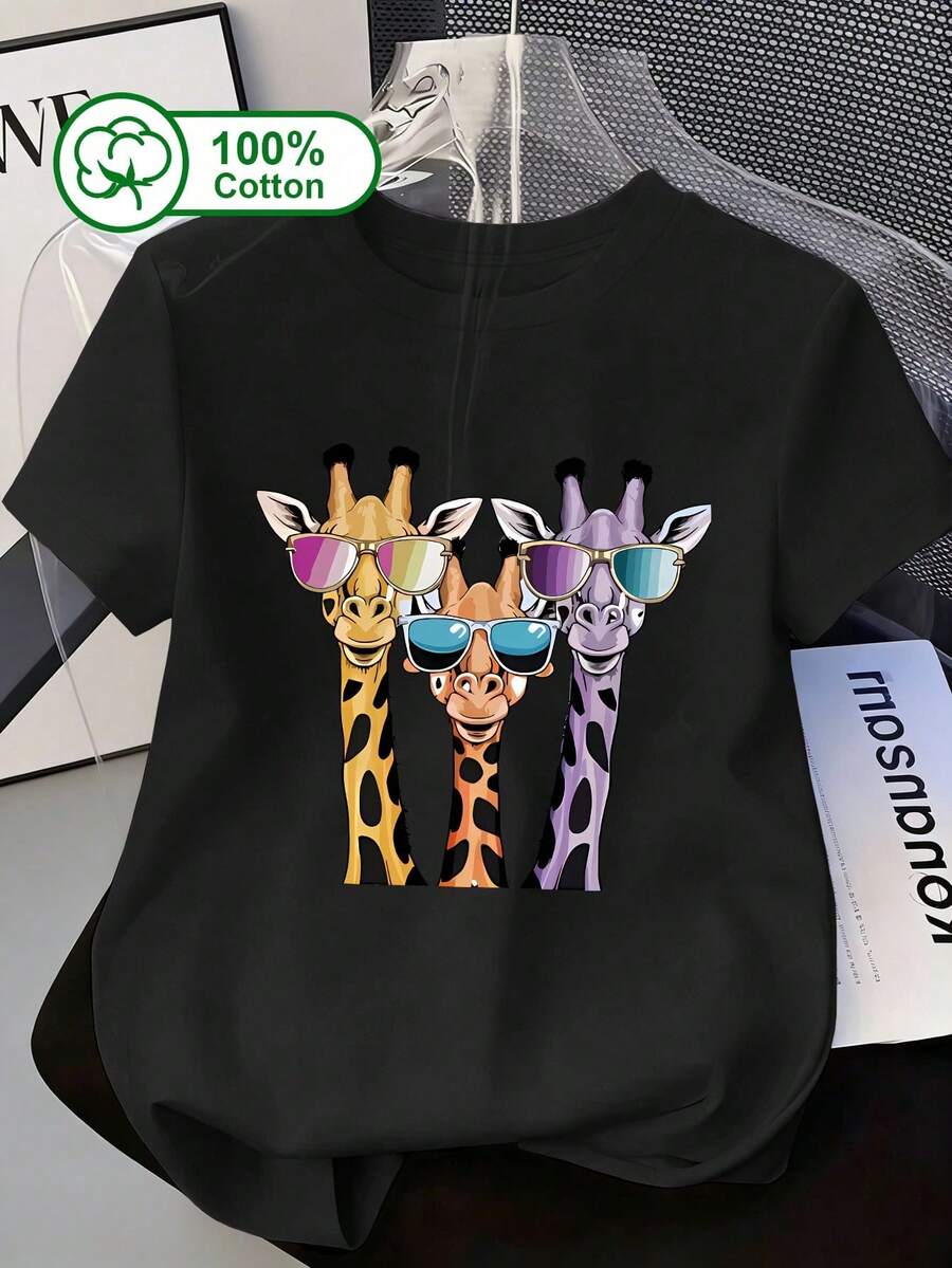 Women T-Shirts - 黑色 - 查看 1