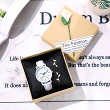 Reloj de estilo forestal para chicas de secundaria, vintage, fresco, versión coreana, sencillo y elegante. - Verde - Ver 10