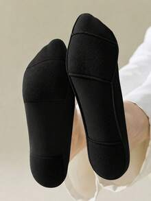 3 Pairs Black Spherical Sponge Padded Summer Women's Invisible Socks, Low-Cut Short Socks, 3D Arch Support, Suitable For Daily Wear And Holiday Gifts - Multicolor - View 3