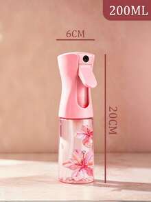 Floral Pattern Transparent PET Refillable Travel Spray Bottle - Multi-Purpose Fine Mist Spray Bottle, Suitable For Travel, Business Trips, Makeup Remover Dispensing; Reusable With Continuous Spray Function, Widely Used For Hair Styling, Cleaning, Plant Care And Facial Moisturizing - Multicolor - View 6