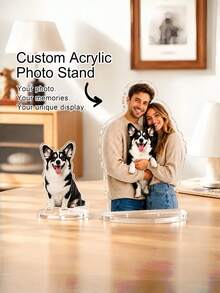 1 buah Stand Akrilik Kustom, Stand Anjing Peliharaan yang Dipersonalisasi, Stand Foto Anjing Kustom, Rak Pajangan Hewan Peliharaan, Dekorasi Rumah Unik, Hadiah Sempurna untuk Pecinta Hewan Peliharaan, Keluarga dan Teman, Ideal untuk Ulang Tahun dan Hari Raya - MultiWarna - View 3