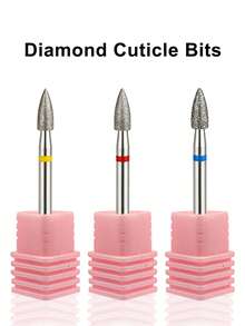 3 Nail Drills, Pre-Treatment Tools For Removing Dead Skin, Cuticles, And Hangnails; Professional Manicure Tools - Multicolor - View 1