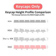 Meow-Ning Ragdoll Cat MAO Profile 149 Keys Glossy PC Material Candy Color Mechanical Keyboard Keycaps, Suitable For MAO Layout Mechanical Keyboards, Cute Gift Choice - View 6