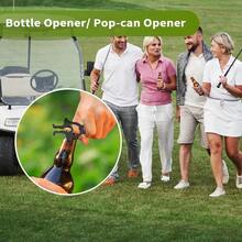 Divot And Ball Marker, Portable Magnetic Divot Repair Cart, 4 In 1 Black Metal Multi-Accessories With Divot Bottle Openers And Beer - 1Pcs Black - View 4
