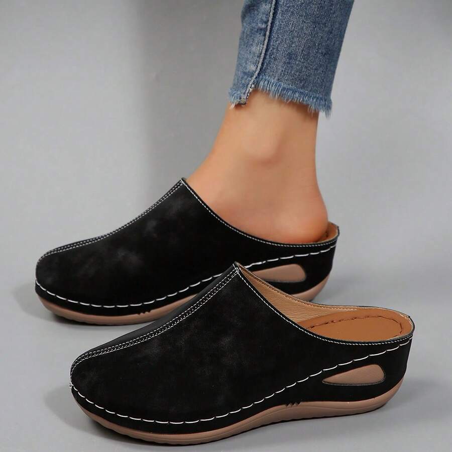 Hollow Out Wedge Sandals, Comfortable To Wear, Suitable For Long-Term Wear Such As Work And Shopping