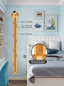 5/1pc CartoonAnimalPatternHeightMeasuringWallStickerRemovableGrowthRulerEasyToInstallAndRemoveDecorativeWallArtForBedroomNurserySpaceStylishInteriorOrnamentPracticalHomeWallDecorationAccessory - Multicolor - View 8