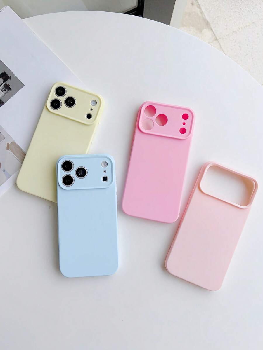 4 buah Casing Ponsel Silikon Lembut Tahan Guncangan Motif Dopamin Lucu Warna Solid, Gaya Minimalis Ins Fresh, Pelindung Smartphone Apple, Kompatibel dengan iPhone 17 Pro Max 16/16 Pro/16 Plus/16 Pro Max/15/15 Plus/15 Pro/15 Pro Max/13/13 Pro/13 Pro Max/12/12 Pro Max/14/14 Plus/14 Pro/14 Pro Max/12/12 Pro Max/11/11 Pro Max, Sempurna untuk Penggunaan Sehari-hari