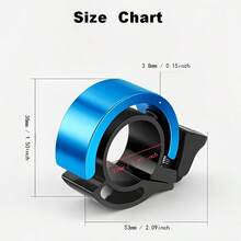 Mini Hidden Bicycle Bell, Ultra Loud 90dB/High Pitch Aluminum Alloy Invisible Horn Suitable For 10 Mountain/Road Bike Riding Scenarios Bicycle Safety Equipment Bicycle Accessories - Multicolor - View 3