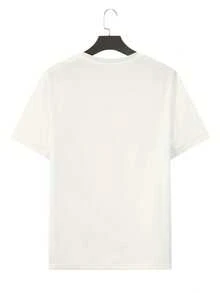 Camiseta de Moda para Hombre con Estampado - Blanco - Ver 2