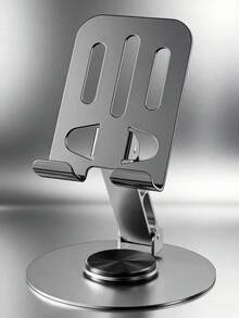 1pc Metal Phone Stand - 360° Rotation, Adjustable & Foldable Metal Phone & Tablet Stand With Non-Slip Base, Suitable For Desktop Phone Live Streaming/Video Watching, Not For Automotive Use - Phone Stand - View 14