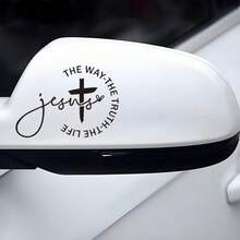 1pc Creative Personalized Cross Decorative Sticker/Car Body Sticker Trunk Laptop Decorative Sticker - Cross Sticker - View 2