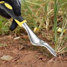 Garden Weeder Manual Weeding Tool With V-Shaped Fork And Anti-Bending Lever Base, Easy Weeding And Deeper Root Digging, Ergonomic Handle Weeding Tool For Farm Lawn And Field - A - View 3