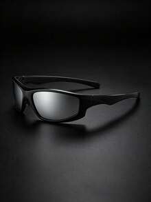 One Pair Of Pink, White, And Black Framed Eyeglasses With Mercury Gradient Lenses For A Snug Fit, Perfect For Outdoor Cycling, Sports, Travel, And Vacations. - Sports Glasses - Gradient - View 7