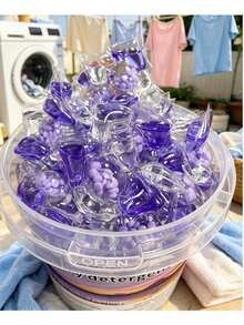 5D Function Lavender Laundry Pods 30pcs/Bag 60pcs/Tub Effective Stain Removal Daily Clothing Washing Liquid - Liquid - View 8