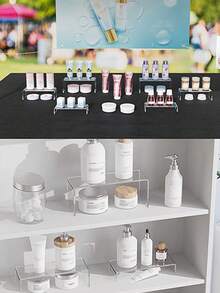 5pcs Transparent Acrylic Jewelry Display Stand, Candy Display Rack, Mannequin Storage Shelf - Clear - View 2