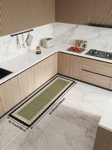 سجادة مطبخ ماصة من الطين الدياتومي فاتحة اللون، مناسبة للمطبخ، سجادة غرفة المعيشة، سجادة حمام مانعة للانزلاق، غرفة الغسيل، غرفة النوم، داخلي/خارجي، المكتب، المدخل، سجادة المنطقة، ديكور العطلات، سجادة الممر، منطقة الدراسة والألعاب - اخضر زيتون - مشاهدة 15