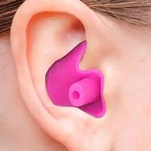 4/8pcs Soft Waterproof Reusable Earplugs - Noise Reduction, Comfortable Fit For Swimming And Home Use, Classic Textured Design, Random Mixed Colors - Multicolor - View 6