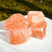 Natural Himalayan Pink Salt Raw Stones, Perfect Gift For Friends On Halloween, Christmas, Thanksgiving, Classic Himalayan Salt Relaxation Stones, Natural Orange Salt Aromatherapy Rocks, Suitable For Diffusers, DIY Bath Salts Bulk - Orange - View 14