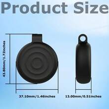 1pc Silicone Protective Case Waterproof Anti-Lost Tracker Cover Keychain Locator Holder Shell Compatible With Apple AirTag Tracker Accessories - Multicolor - View 6