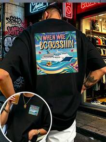 La camiseta estampada por ambos lados When We Rule adecuada para vacaciones en familia, actividades de-building corporativas y festivales deúsica de verano-un regalo y ropa - Blanco - Ver 6