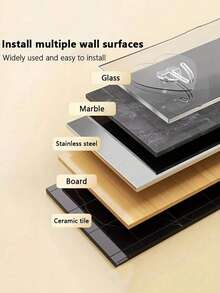 Transparent Heart-Shaped Wall-Mounted Hook Storage - Transparent - View 6