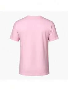 Original HPC POLO T-Shirt With Round Neck And Short Sleeves – Themed Graphic Design "HPC: Retro Typography Houston" – 100% Cotton - 粉色 - 查看 3