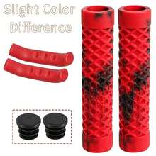 4 قطع/2 مجموعة مقابض دراجة جبلية مع نسيج مضاد للانزلاق، امتصاص الصدمات، مقابض متعددة الألوان مختلطة، أغطية رافعة الفرامل للدراجة الجبلية، واقيات رافعة الفرامل، إكسسوارات - متعدد الألوان - مشاهدة 10