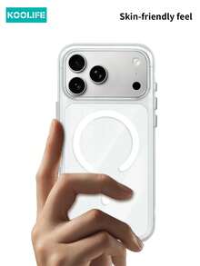 KOOLIFE Transparent MagSafe Phone Case, Made Of Anti-Yellowing Anti-Oxidation PC+TPU Hybrid Material, Minimalist Ultra-Thin Design, Excellent Aesthetic Texture. Shockproof And Drop-Resistant, Full Lens Protection, Supports Wireless Charging. Compatible With IPhone 17/17 Pro/17 Pro Max - Clear - View 3