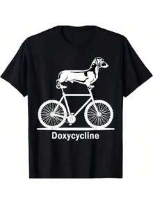 Camiseta exclusiva para farmacéutico veterinario con divertido juego de palabras - Negra con estampado blanco, 220g de peso, cuello redondo, manga corta, estilo casual, lavable aáquina, ro - Negro - Ver 1