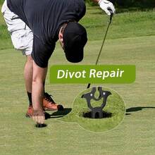 Divot And Ball Marker, Portable Magnetic Divot Repair Cart, 4 In 1 Black Metal Multi-Accessories With Divot Bottle Openers And Beer - 1Pcs Black - View 5