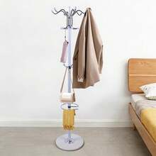 HOHOBLA Metal Coat Rack, Freestanding 16 Hooks 4 Levels Hat Jacket Stand Rack Marble Base Tree Holder Hats Hanger Holder Stand Hat Storage For Entryway, Bedroom, Office Hanging Purses White - Default - View 3
