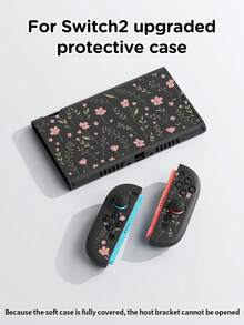 New Switch2 (2025) Game Console Accessories, French Floral Leaf Pattern Switch Protective Case, Compatible With Switch2/Switch NS/Switch OLED/Lite, Suitable For Switch2/Switch Game Console Accessories, Full Set, Storage Bag, Card Slot Dock, Switch Protective Case, Best Gift For Switch Players - Multicolor - View 6