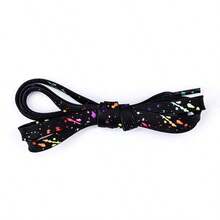 1 Pair Ink Splatter Shoelaces - Fashionable Pattern Printed Shoelaces, Suitable For Canvas Shoes, Sneakers, Skate Shoes, High-Top Shoes And Other Styles, Fit For All Men And Women - Multicolor - View 7