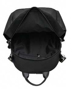 Black Multifunctional Mini Backpack, Lightweight Anti-Theft Small Backpack, One Shoulder Crossbody Commuter Women's Bag - Black - View 8