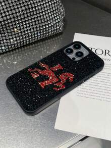 1pc Red Letter H Skin-Feel Shockproof 2-In-1 Phone Case Compatible With 17promax/16plus/15pro/14/13 - Red - View 7