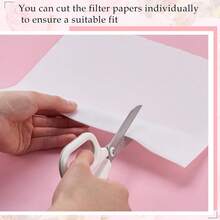 Sheets Nail Dust Collector Filter Paper Disposable Nail Dust Suction Collector Filters Nail Paper Sheets Portable Dust Collector Filter For Nail Salon Spa Tech Nail Supplies Accessories - White - View 5