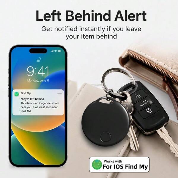 RSH 1pc Mini Air-Tags Smart Tag, Compatible With IOS Find My APP, Real-Time Precise Tracking And Positioning Anti-Loss Device Smart Tracker, Suitable For Keys, Bags, Suitcase Loss Tracking, Thanksgiving, Christmas, Holiday Gift