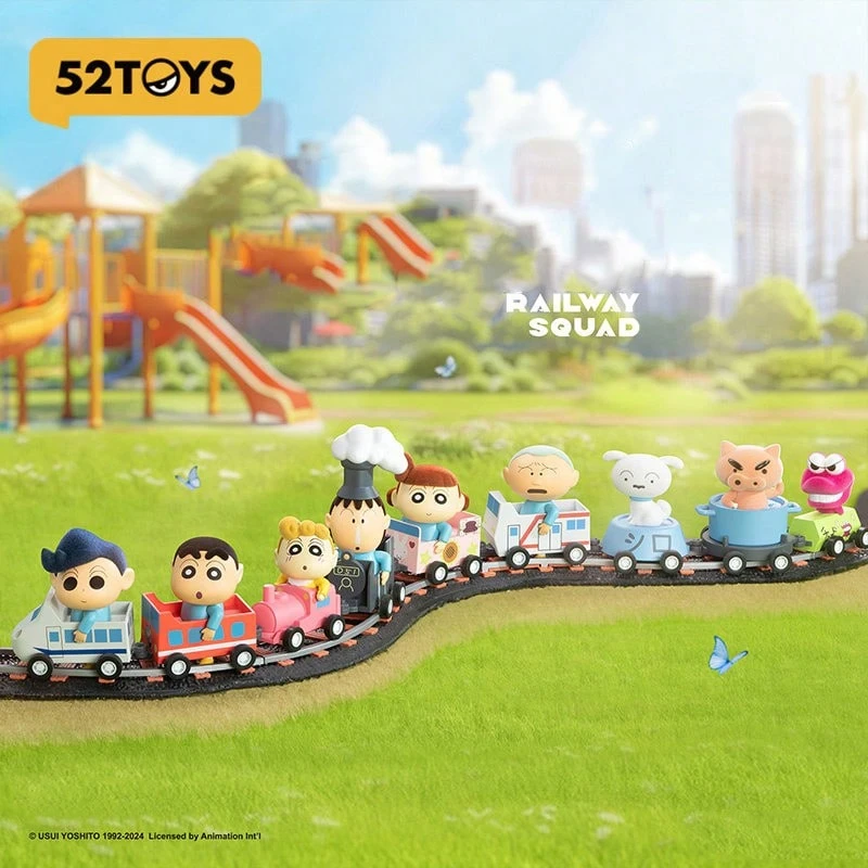 52Toys 蠟筆小新火車小隊系列盲盒：創意桌面裝飾禮物，適合14歲以上成人 - 彩色 - 查看 1