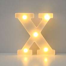 16cm 白色發光 A-Z LED 字母燈,電池供電,臥室裝飾字母夜燈,婚禮裝飾,生日派對裝飾,女孩房/兒童房裝飾字母燈,節日居家酒吧裝飾字母燈,字母燈 - 白色 - 查看 42