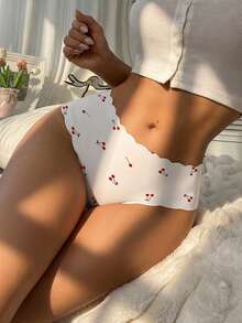 SQPVEH 10条装女士无痕内裤，柔软舒适低腰三角裤，豹纹性感内衣 - 彩色 - 查看 8