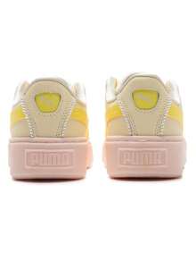 Puma 女款籃球厚底珍珠 2026 夏季新款撞色厚底休閒運動滑板鞋 398910-02 - 398910-02 - 查看 5